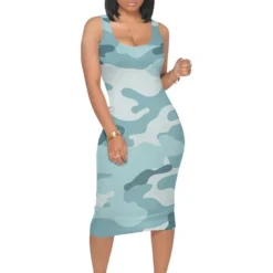 Sexy Women's Strap U-Neck Print Dress -Deals Toggenix Store 9a2248d58a977e04