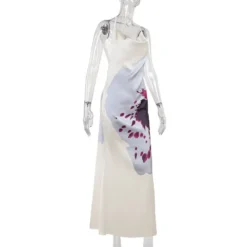 Women Printed Slit Holidays Backless Dress -Deals Toggenix Store 9a35520e5d12e23a