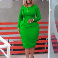 Women's Fall/Winter Chic Elegant Office African Dress -Deals Toggenix Store 9b5349ba4fa42838