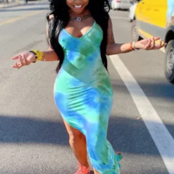 Women Tie Dye Printed Tank Top Strap Dress 13 Women Tie Dye Printed Tank Top Strap Dress -Deals Toggenix Store 9bb9c6e4a5a7f251