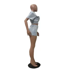 Women Casual Washed Patchwork Pocket Top And Skirt Two-piece Set -Deals Toggenix Store 9dbb06b7b58104c4