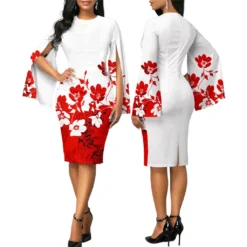 Sexy Fashion Round Neck Printed Women's Dress -Deals Toggenix Store 9dbf0d8eae0cbd13