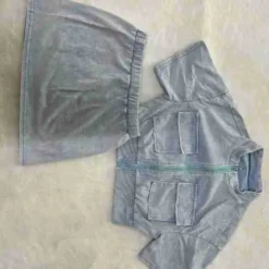 Women Casual Washed Patchwork Pocket Top And Skirt Two-piece Set -Deals Toggenix Store a0c66347de5fcc1c