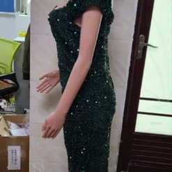 Women Sequin Side Slit Sexy Dress -Deals Toggenix Store a20dde23d204da0a