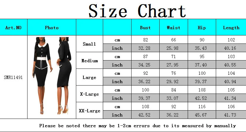 Women Solid 3/4 Sleeve Dress 9 Women Solid 3/4 Sleeve Dress - Image 9