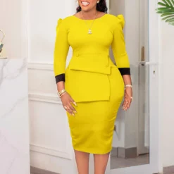 Ladies Fashion Chic Bodycon Pencil Office African Dress 27 Ladies Fashion Chic Bodycon Pencil Office African Dress -Deals Toggenix Store a2fe81dce1b6a504