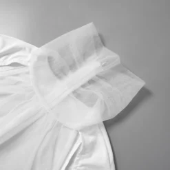 Women's Summer Solid Color Patchwork Mesh Round Neck Long Sleeve Slim Fit Pleated Short Dress 26 Women's Summer Solid Color Patchwork Mesh Round Neck Long Sleeve Slim Fit Pleated Short Dress -Deals Toggenix Store a39f9cd25ad0c546