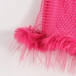 Women's Fishnet See-Through Sexy Halter Neck Vest Plush Skirt 2-Piece Set -Deals Toggenix Store a42504241b10675a