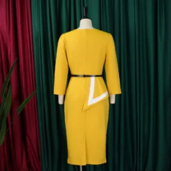 Women's Spring Fashion Chic Elegant Bodycon OL Professional African Dress -Deals Toggenix Store a5f61bca1edb1a2d