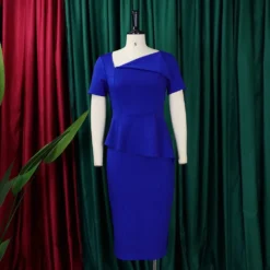 Women's Chic Tonle Fashion Slash Shoulder Dress -Deals Toggenix Store a6b2483eaf22806f