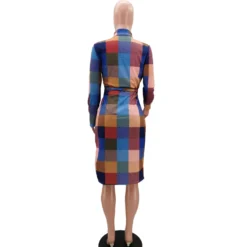 Women's Fashion Sexy Print Dress With Belt