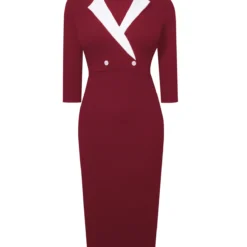 Fashion Women Chic Elegant Suit Skirt Button Patchwork Dress 28 Fashion Women Chic Elegant Suit Skirt Button Patchwork Dress -Deals Toggenix Store ab793266197b1068