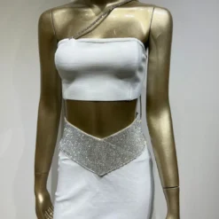 Women Sexy Strapless Crop Top And High Waisted Skirt Two-Piece Set 33 Women Sexy Strapless Crop Top And High Waisted Skirt Two-Piece Set -Deals Toggenix Store ab915633d6cd7787