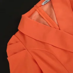 Spring And Autumn Turndown Collar Business Career Dress Shrugged High Waist Light Formal Pleated Dress 19 Spring And Autumn Turndown Collar Business Career Dress Shrugged High Waist Light Formal Pleated Dress -Deals Toggenix Store ab92e7fe108d2032