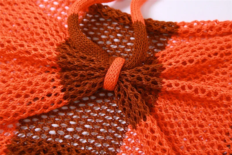 Summer Women's Sexy Hollow Contrast Color Strapless Tank Top High Waist Bodycon See-Through Skirt Set 14 Summer Women's Sexy Hollow Contrast Color Strapless Tank Top High Waist Bodycon See-Through Skirt Set - Image 14