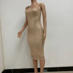 Summer Women's Sleeveless Low Back Straps Sequin Party Dress -Deals Toggenix Store adfdc24a61289b8d