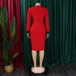 Ladies Fashion Chic Bodycon Pencil Office African Dress 36 Ladies Fashion Chic Bodycon Pencil Office African Dress -Deals Toggenix Store afb9a5dd87d27726