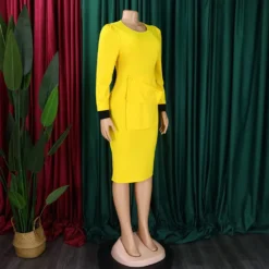 Ladies Fashion Chic Bodycon Pencil Office African Dress 30 Ladies Fashion Chic Bodycon Pencil Office African Dress -Deals Toggenix Store b00a627ac3aef590