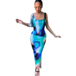 Women Printed Sleeveless Vest Top And Slit Skirt Two-piece Set 31 Women Printed Sleeveless Vest Top And Slit Skirt Two-piece Set -Deals Toggenix Store b0b79aed8f28a76e