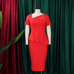 Women's Chic Tonle Fashion Slash Shoulder Dress -Deals Toggenix Store b2d1c553d7d370fb