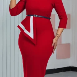 Women's Spring Fashion Chic Elegant Bodycon OL Professional African Dress -Deals Toggenix Store ba49828852bceadd