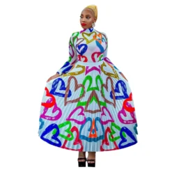 Women Printed Pleated Top And Dress Two-Piece Set -Deals Toggenix Store ba858bca8008a6f0