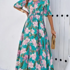 Women's Spring Summer Holidays Casual Printed Split Dress -Deals Toggenix Store ba98c3918f5dde8d