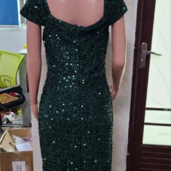 Women Sequin Side Slit Sexy Dress -Deals Toggenix Store bbbe4c4c3db4138b