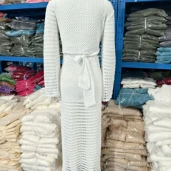 Summer Beach Suit Female Solid Color Sexy Knitting Hollow Beach Crochet Two Piece Skirt Set -Deals Toggenix Store bbc3fe50f0616292