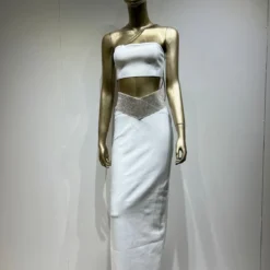 Women Sexy Strapless Crop Top And High Waisted Skirt Two-Piece Set 27 Women Sexy Strapless Crop Top And High Waisted Skirt Two-Piece Set -Deals Toggenix Store bd3710547df2e80b