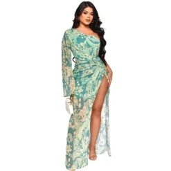 Women Sexy Printed Irregular One Shoulder Dress -Deals Toggenix Store bd4f5c2e0a1c97bd