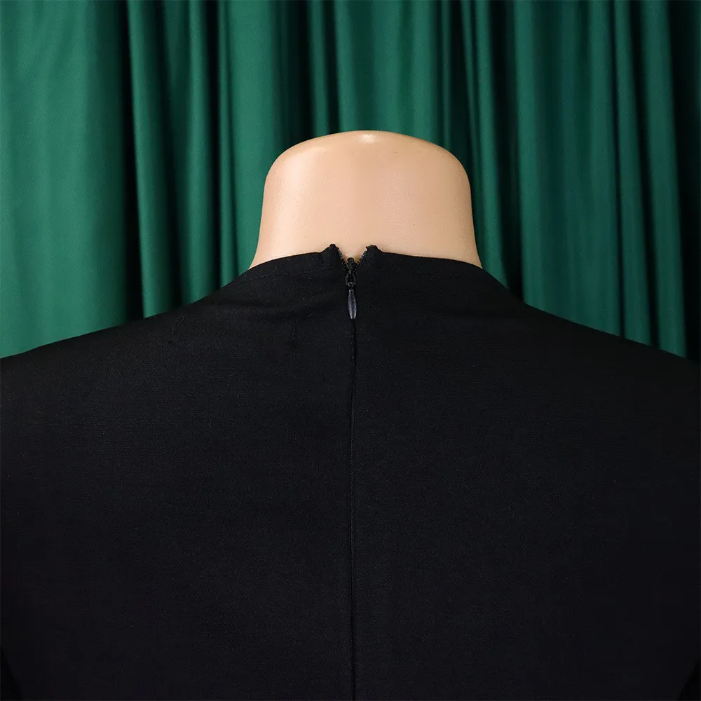 Spring Chic Slim Pencil Skirt Fashion Bodycon Africa Plus Size Dress 10 Spring Chic Slim Pencil Skirt Fashion Bodycon Africa Plus Size Dress - Image 10