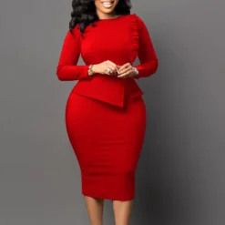 Spring Chic Slim Pencil Skirt Fashion Bodycon Africa Plus Size Dress 37 Spring Chic Slim Pencil Skirt Fashion Bodycon Africa Plus Size Dress -Deals Toggenix Store c04a37940b918476