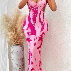 Summer Women's Sexy Printed Straps Bodycon Long Dress -Deals Toggenix Store c07b1a4cac4a5074