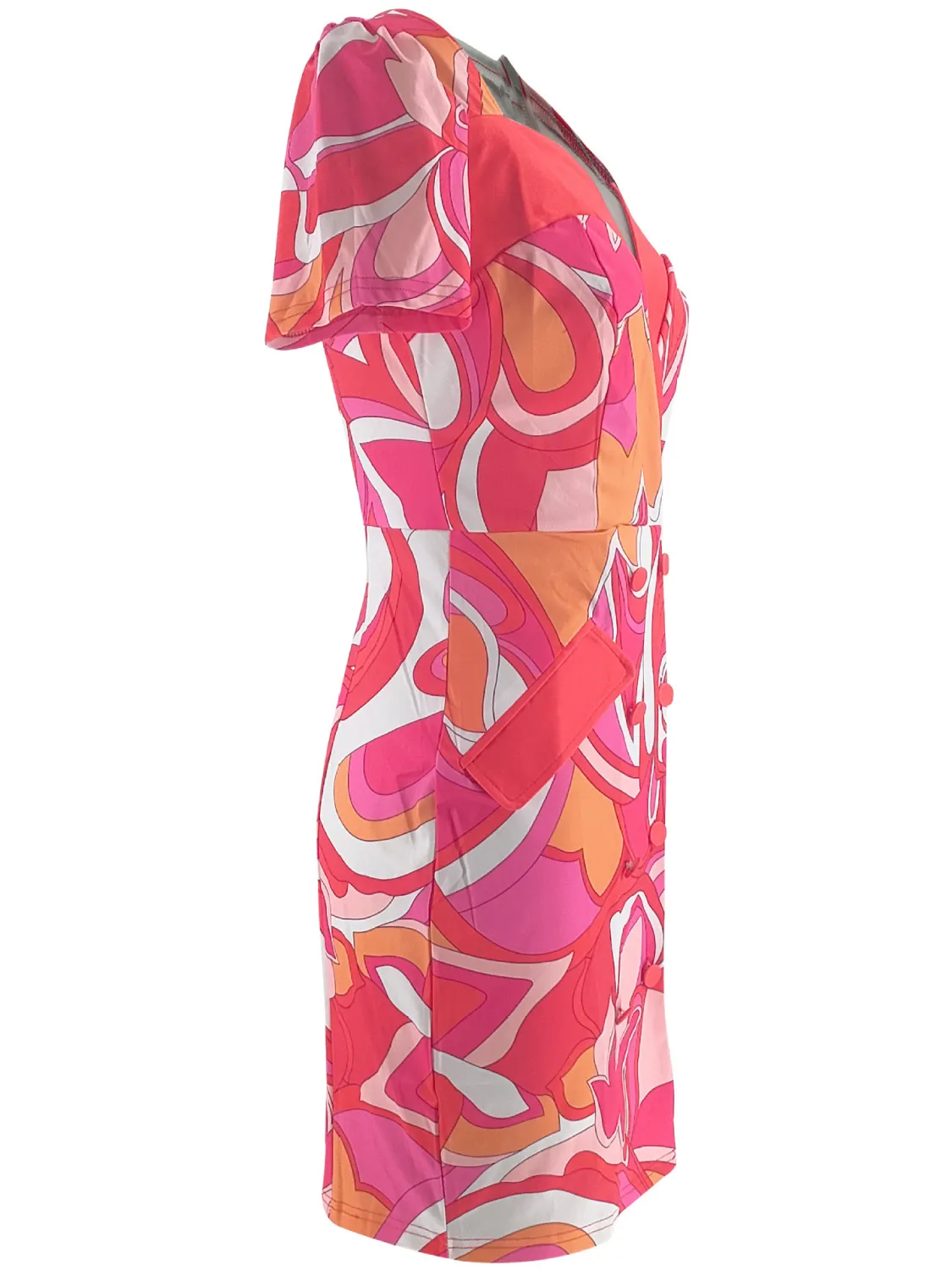 Summer Women's Chic Elegant Fashion Print Bodycon Dress 8 Summer Women's Chic Elegant Fashion Print Bodycon Dress - Image 8