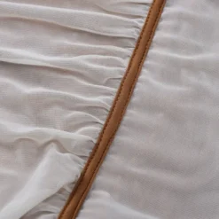 Spring Women Long Sleeve Mesh Patchwork Slash Shoulder Pleated Dress -Deals Toggenix Store c3ed8e5732569e66