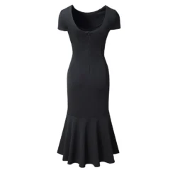 Women's Chic Career Slim Bodycon Round Neck Midi Dress 22 Women's Chic Career Slim Bodycon Round Neck Midi Dress -Deals Toggenix Store c5d1b8825eadd80a