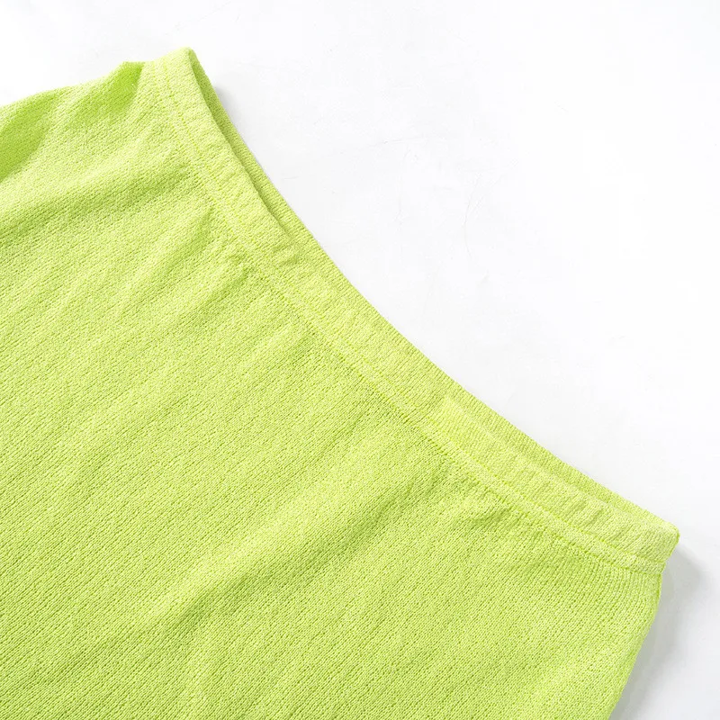 Women Summer Casual Solid Knot Sleeveless Tank Top And Bodycon Skirt Two-piece Set 9 Women Summer Casual Solid Knot Sleeveless Tank Top And Bodycon Skirt Two-piece Set - Image 9