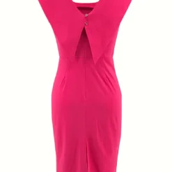 Women's Office Dress Sleeveless Square Neck Back Zipper Slit Dress 22 Women's Office Dress Sleeveless Square Neck Back Zipper Slit Dress -Deals Toggenix Store c6514bafaa3e9665