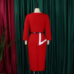 Women's Spring Fashion Chic Elegant Bodycon OL Professional African Dress -Deals Toggenix Store c67844dd01da715f