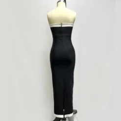 Simple Fashion Strapless Long Bandage Evening Dress -Deals Toggenix Store c7098c416dbc566c