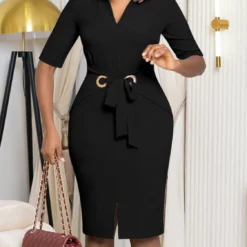 Women African V-Neck Solid Bodycon Dress 34 Women African V-Neck Solid Bodycon Dress -Deals Toggenix Store c768f8a8951bf8c7