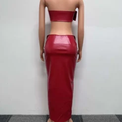 Sexy Leather Metal Buckle Tight Fitting Bodycon Skirt Set 19 Sexy Leather Metal Buckle Tight Fitting Bodycon Skirt Set -Deals Toggenix Store c7a5e94768b1274c