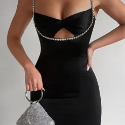 Women Fashion Fashion Diamond Knot Strap Dress -Deals Toggenix Store c7ef670a1be6e646