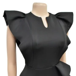 Fashion Women's Solid Color Belted Ruffled Irregular Dress 25 Fashion Women's Solid Color Belted Ruffled Irregular Dress -Deals Toggenix Store c88df902c5817737