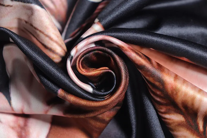 Women's Fashion Print Sexy Strapless Low Back Slit Dress 7 Women's Fashion Print Sexy Strapless Low Back Slit Dress - Image 7