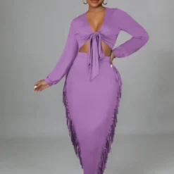 Spring Autumn Women Clothes Sexy V-Neck Long Sleeve Long Skirt Women'S Skirt Set -Deals Toggenix Store c8fb3d7730815236