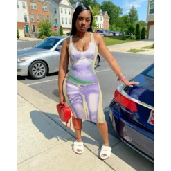 Women's Summer See-Through Sexy Print Dress Women 11 Women's Summer See-Through Sexy Print Dress Women -Deals Toggenix Store c9cd63379db6c497