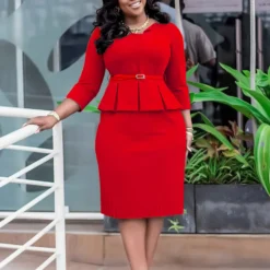 Winter Women's V-Neck Ruffled High Waist Slim Fit Pencil Dress 22 Winter Women's V-Neck Ruffled High Waist Slim Fit Pencil Dress -Deals Toggenix Store cb39071d9c9e8db0