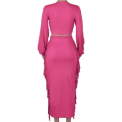 Spring Autumn Women Clothes Sexy V-Neck Long Sleeve Long Skirt Women'S Skirt Set -Deals Toggenix Store cbe11993355d8126